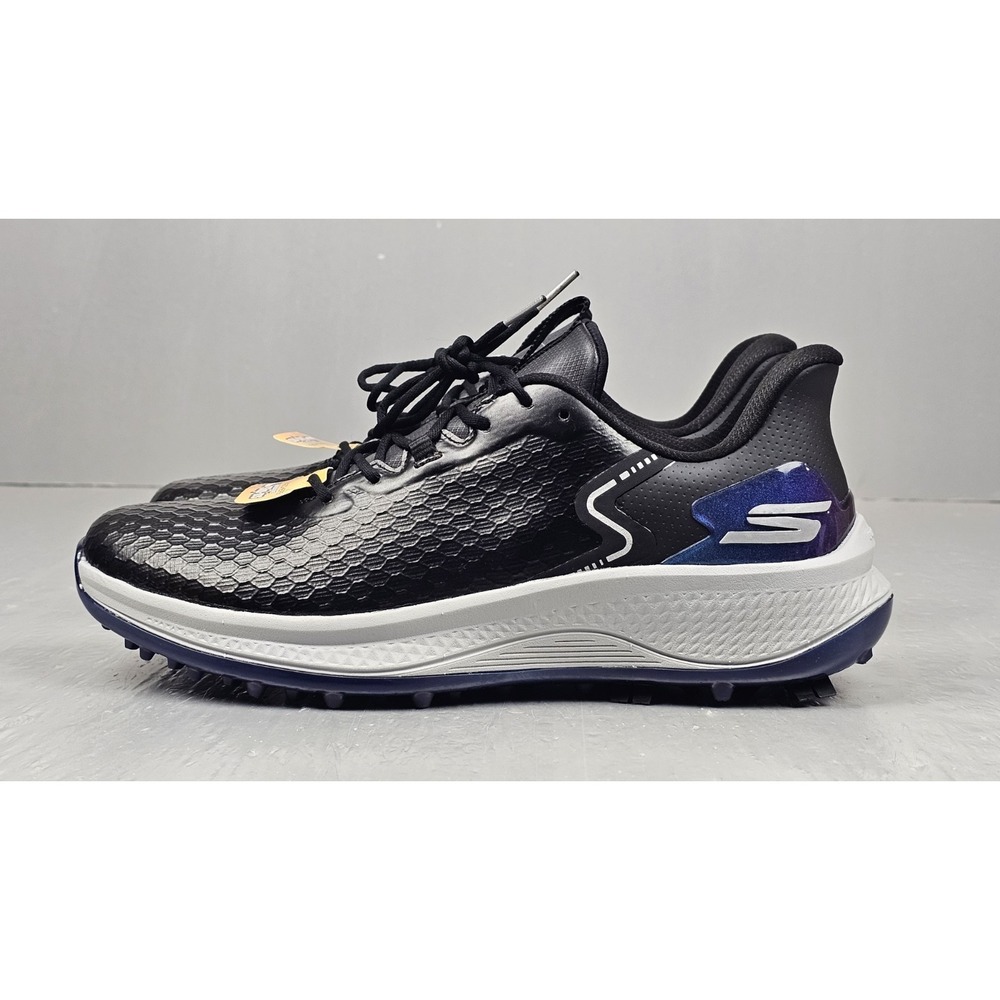 Skechers Go Golf Shoes Mens 9 Blade GF Black Waterproof-Slip in NWT